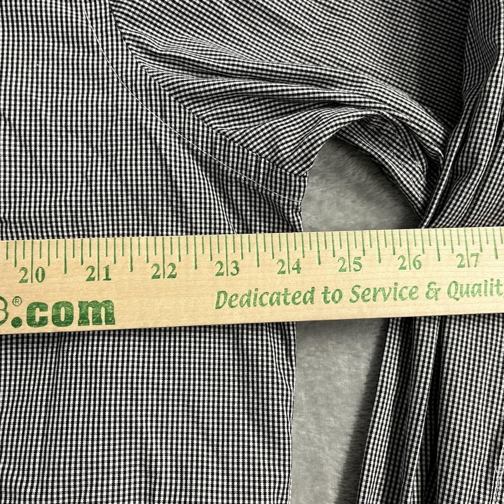 UNTUCKit Shirt Mens XL Gray Check Gingham Long Sleeve Button Down Cotton Casual - Picture 8 of 9